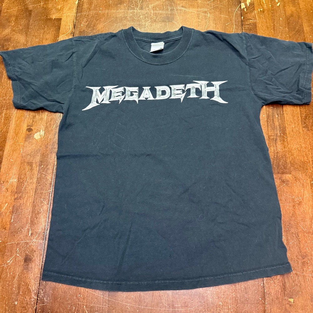 Megadeth Band T-Shirt Mens M Black Gigantour 2008 Concert Tour Anvil Graphic Tee
